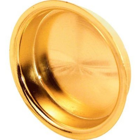 PRIME-LINE Prime-Line 2-Inch Round Closet Door Pull with Flush, Solid Brass, Pack of 2 N 7136